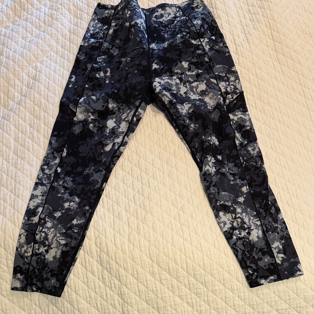 Sweaty Betty Black and Gray Leggings 7/8